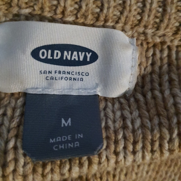 Old Navy Women's Knit Wool Sweater Medium Beige - Picture 5 of 7